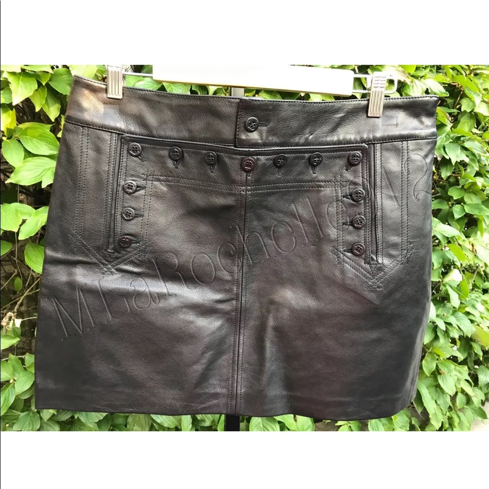 RALPH LAUREN POLO leather sailor skirt!